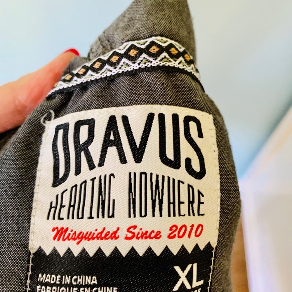 Dravus Two Tone Gray Hoodie Light Short Jacket XL - Picture 4 of 6